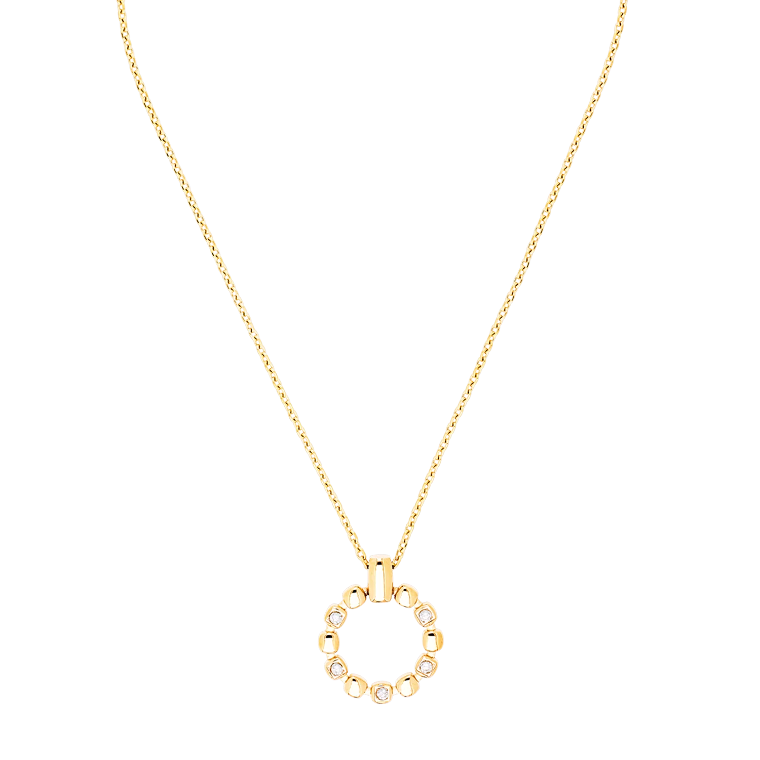 Collier Soft Cube Circle Glow or - Image 4