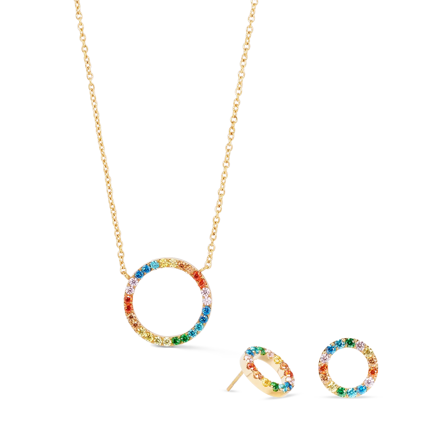 Collier Sparkling Circle or-multicolore - Image 3