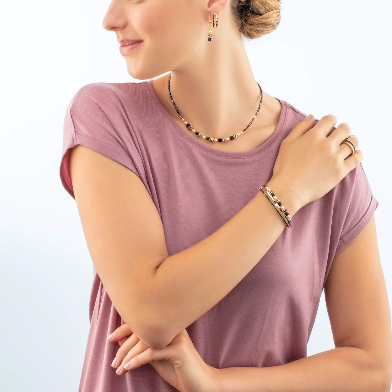 Collier Sparkling Princess or-noir - Image 4