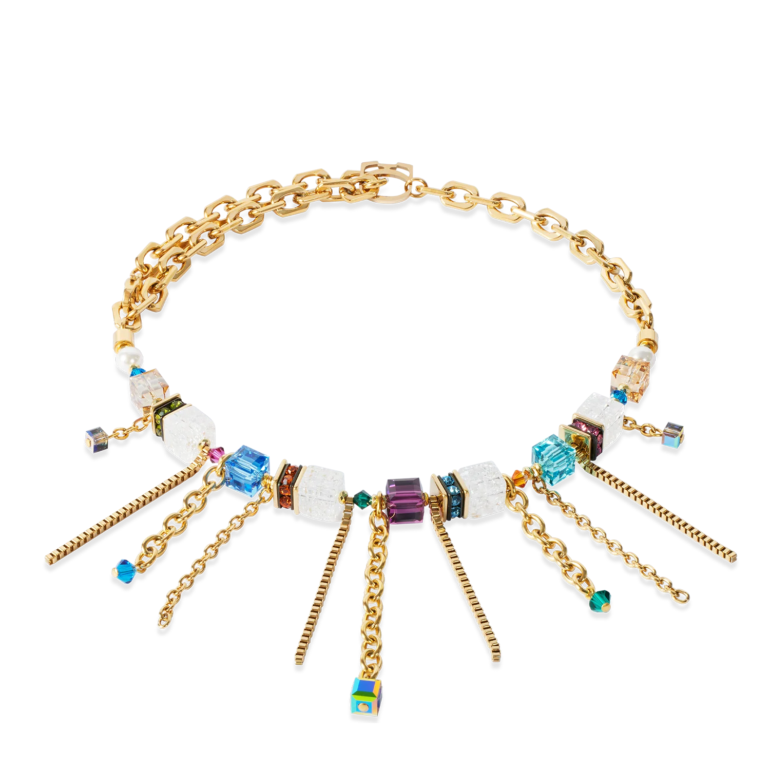 Collier Sunray Cube Couture or-multicolore - Image 5