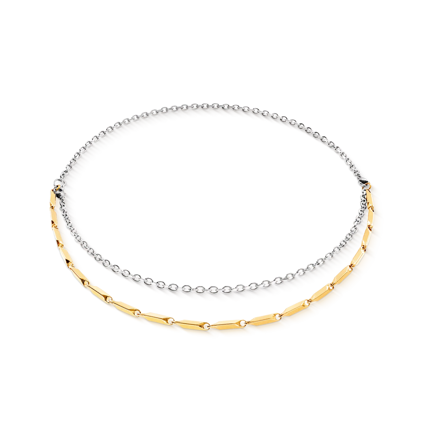 Collier Twisted Layers Duo bicolore