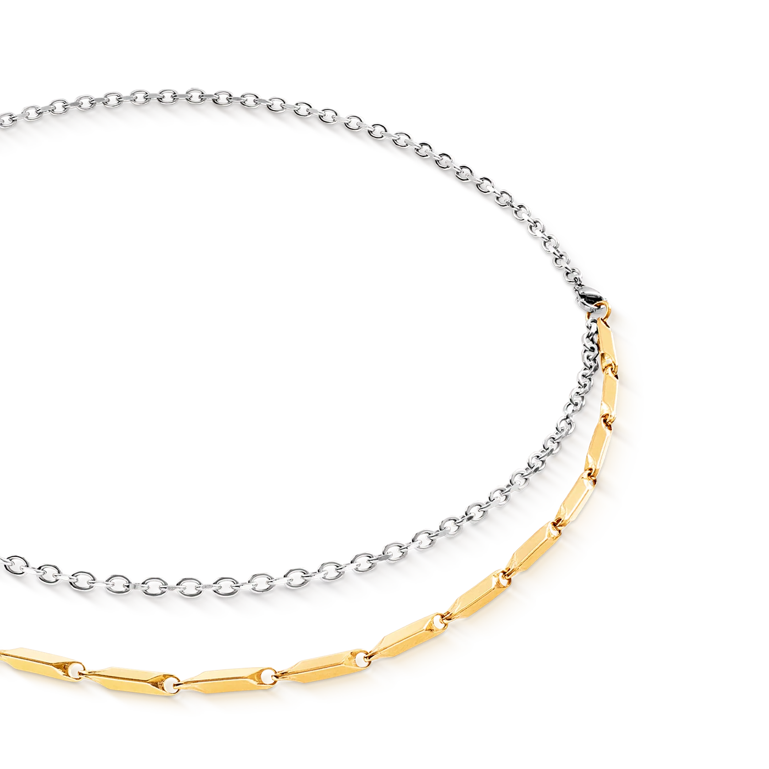 Collier Twisted Layers Duo bicolore - Image 2