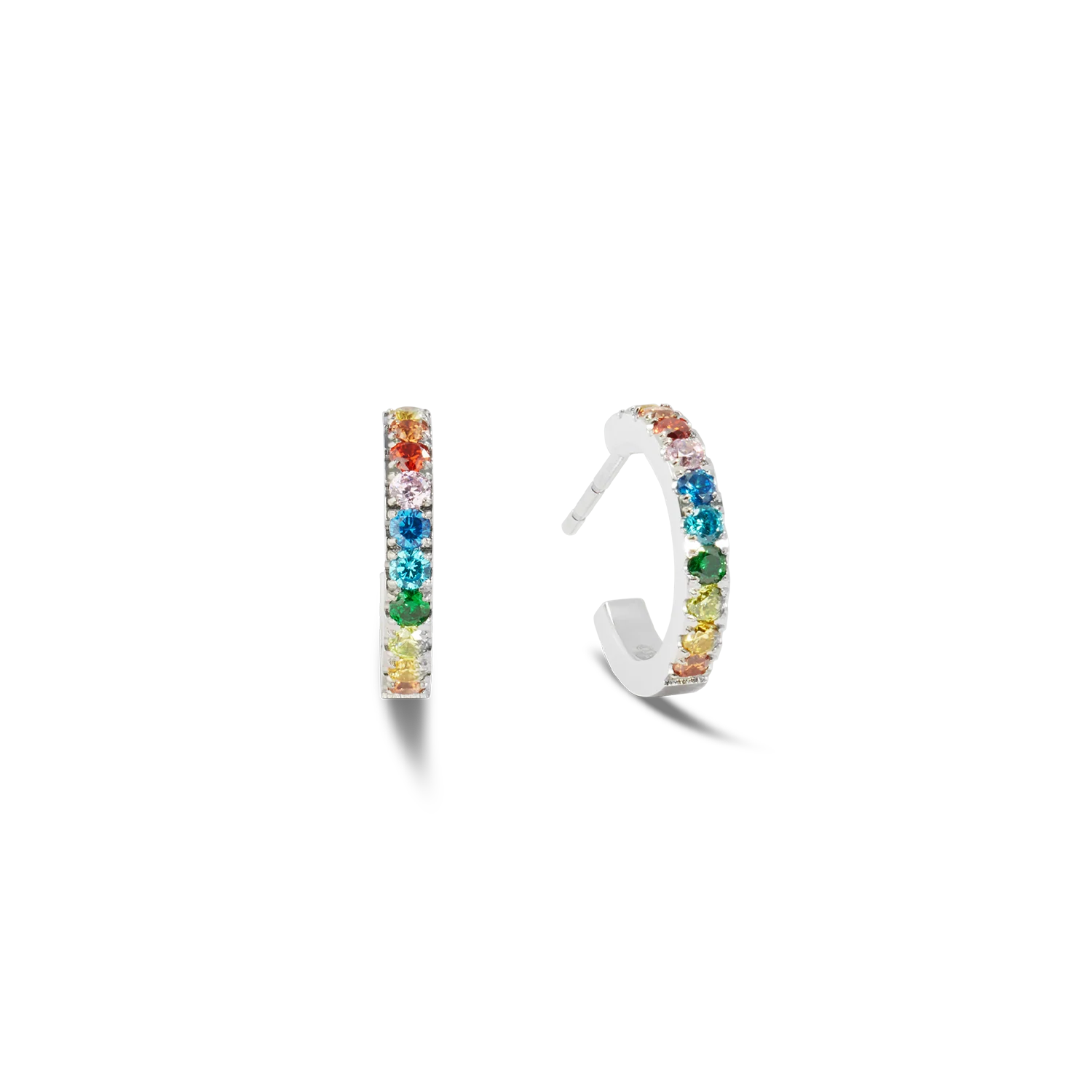 Créole Eternal Love mini argent-multicolore
