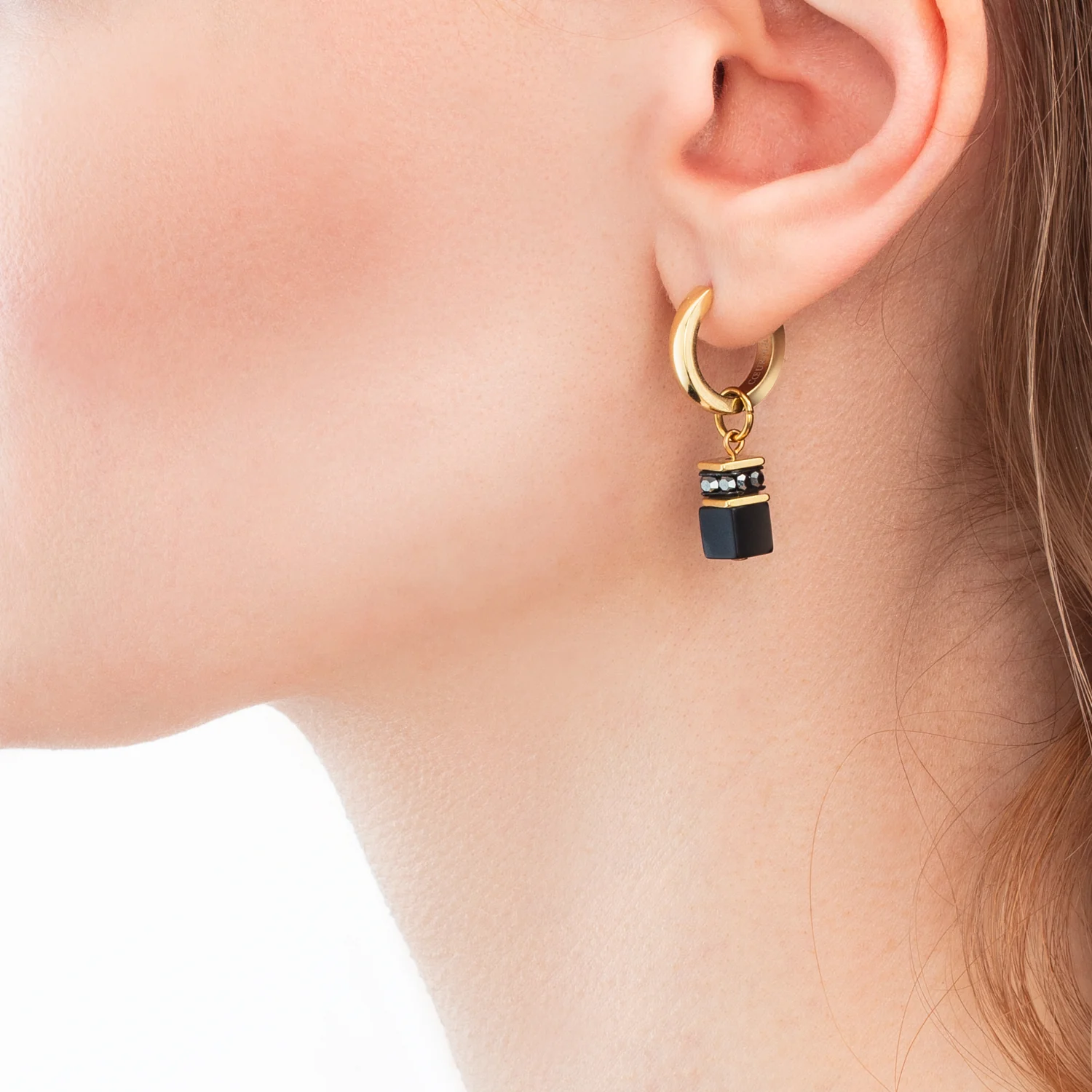 EAR ME UP Charm GeoCUBE® or-noir - Image 3