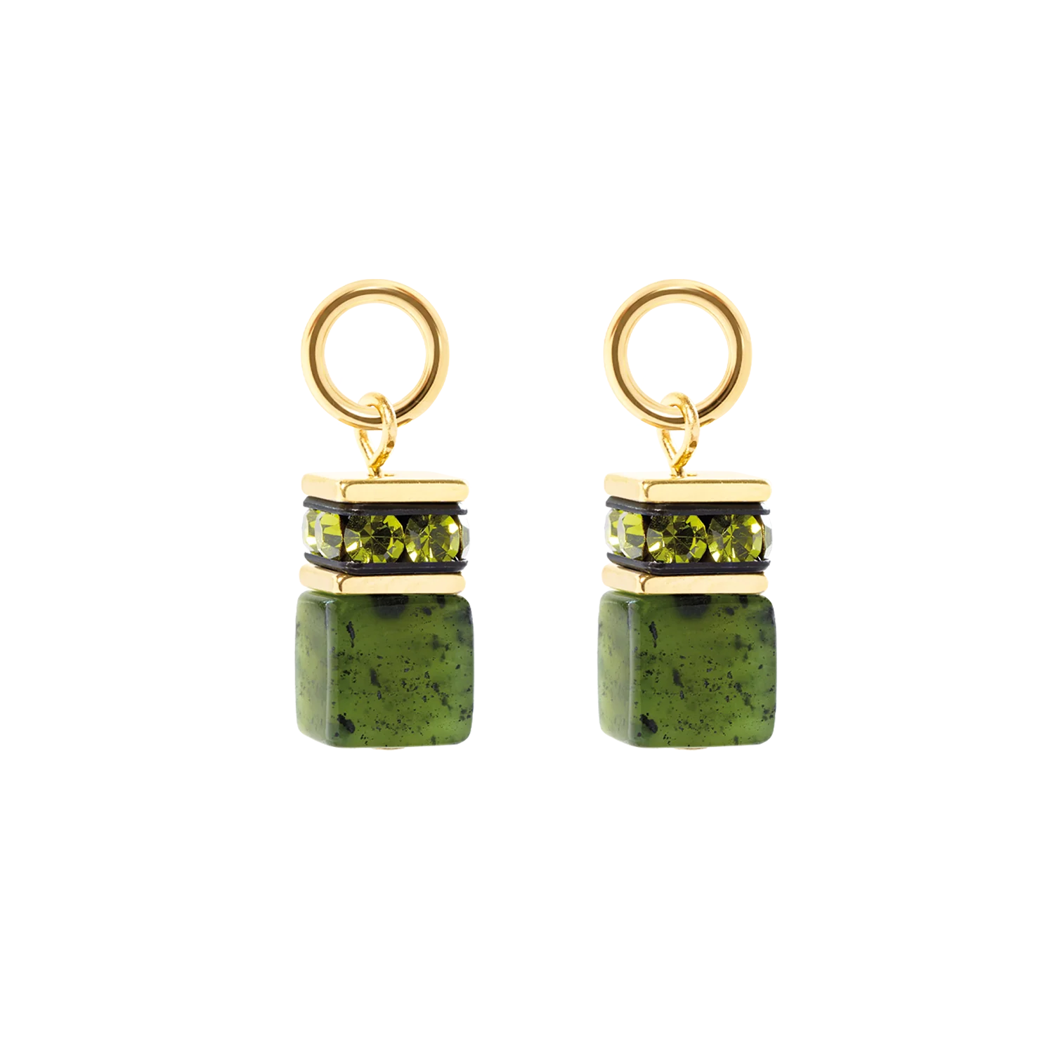 EAR ME UP Charm GeoCUBE® or-vert - Image 2