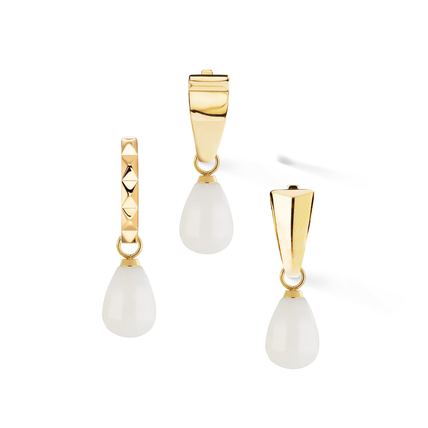 EAR ME UP Charm goutte or-blanc - Image 4
