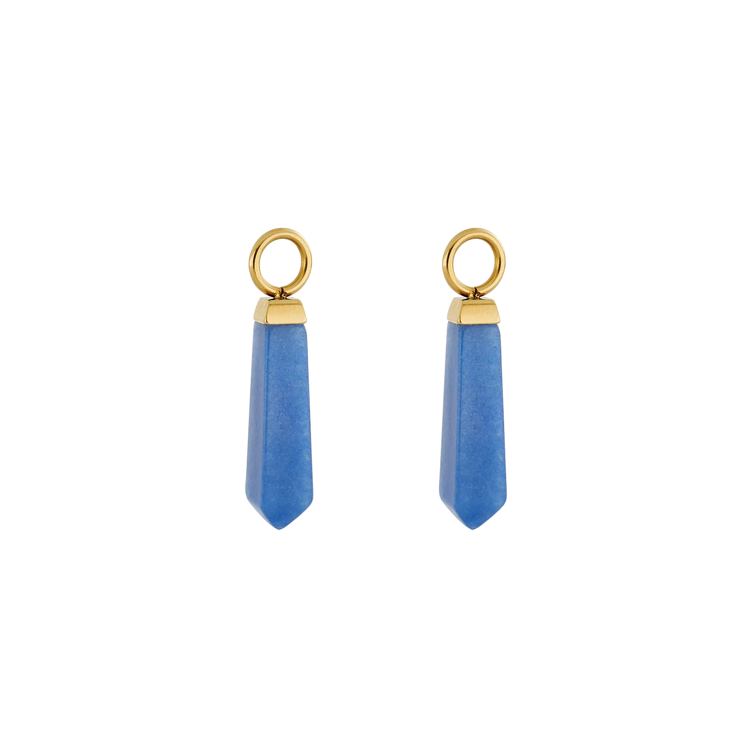 EAR ME UP Charm obélisque or-bleu