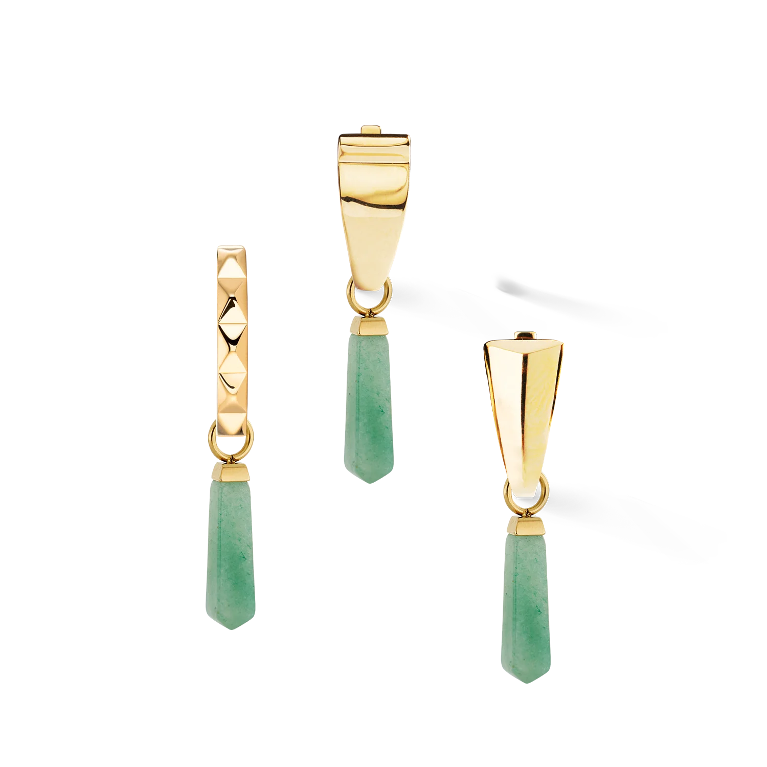 EAR ME UP Charm obélisque or-vert - Image 4