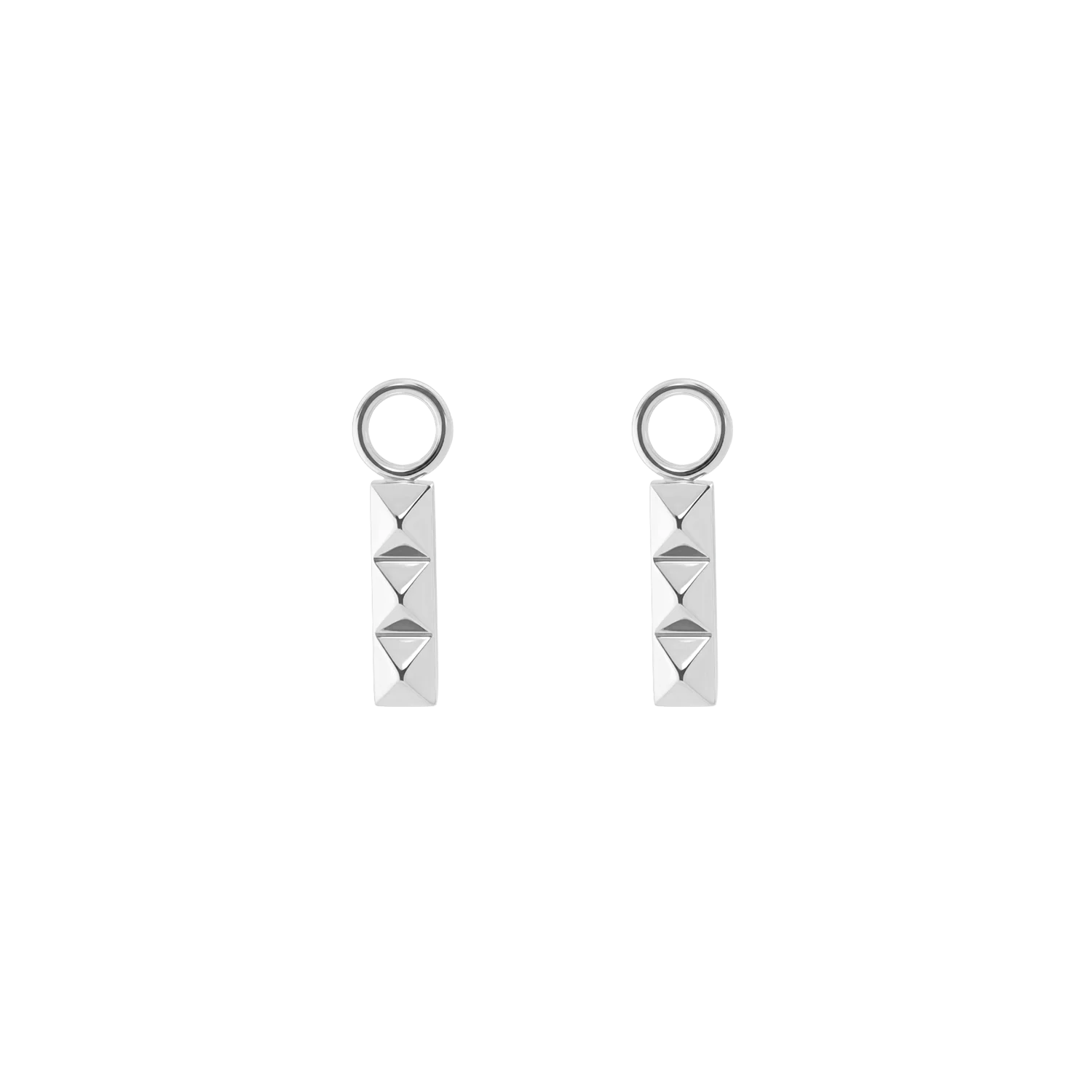 EAR ME UP Charm Spikes Trio Bar argent