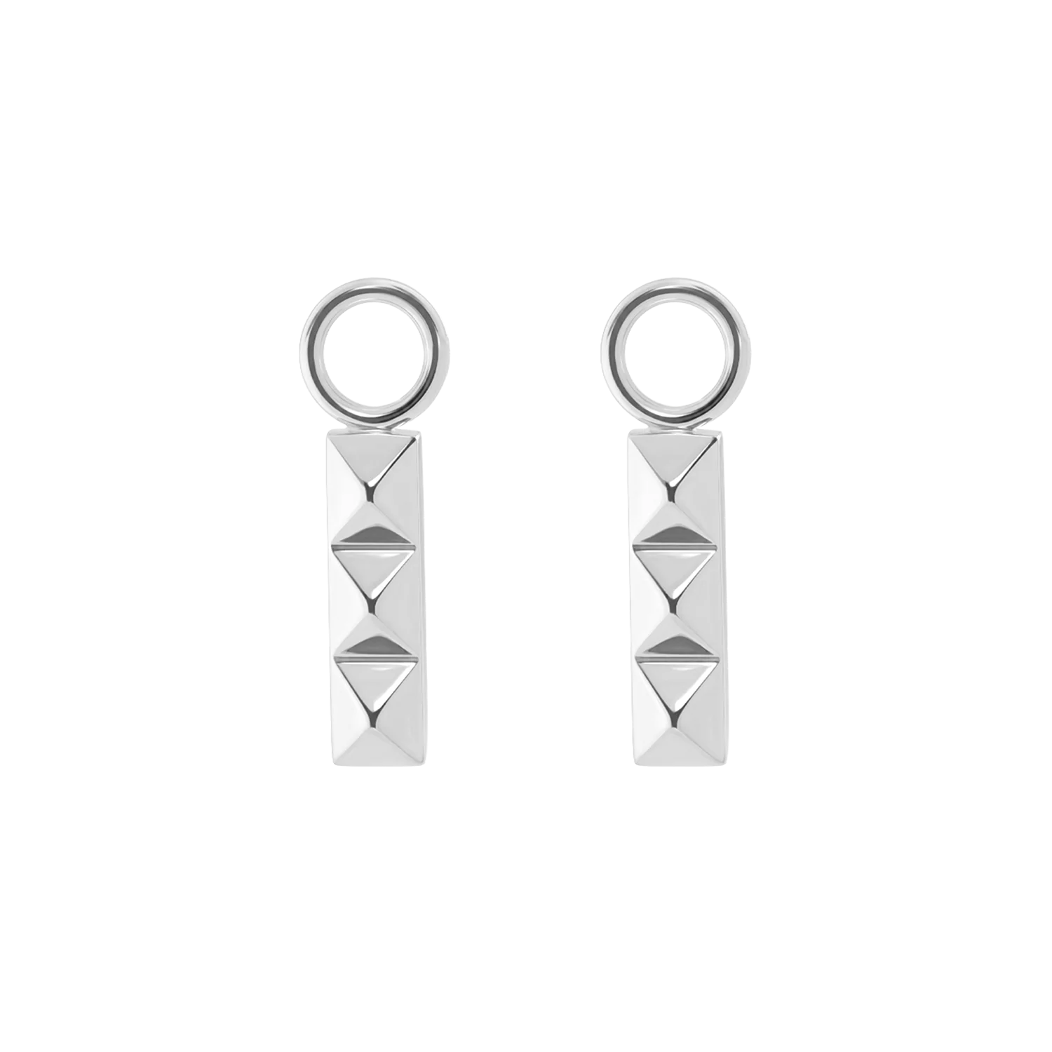EAR ME UP Charm Spikes Trio Bar argent - Image 2