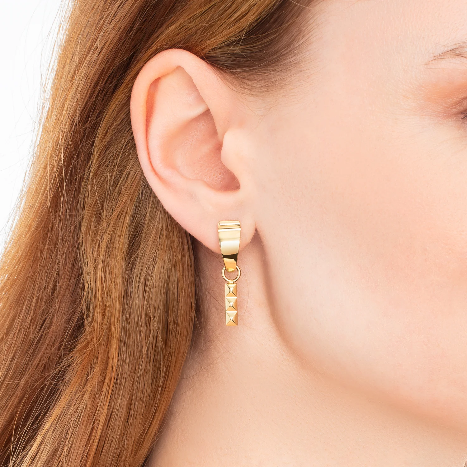 EAR ME UP Charm Spikes Trio Bar or - Image 3