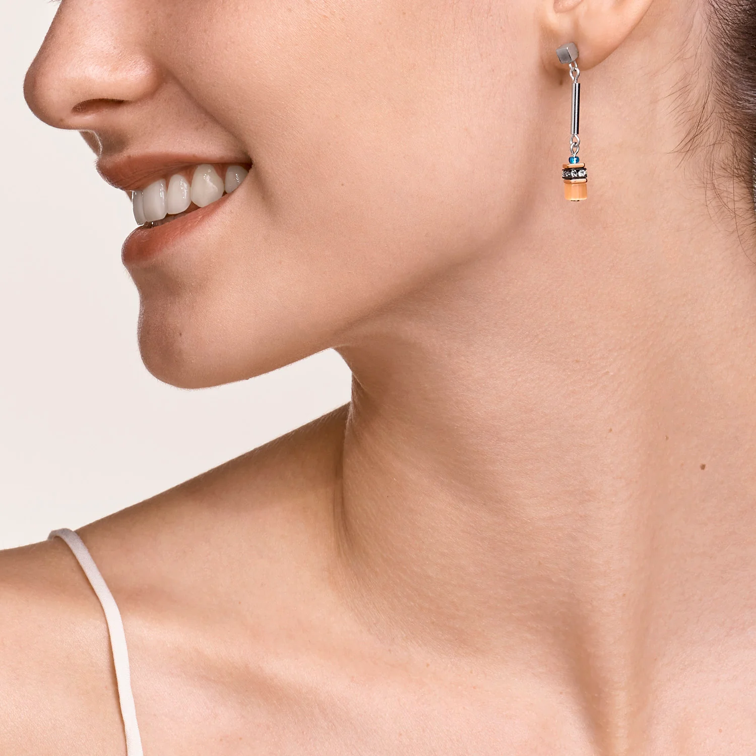 Earrings GeoCUBE® minimalist frontline multicolour motion - Image 4