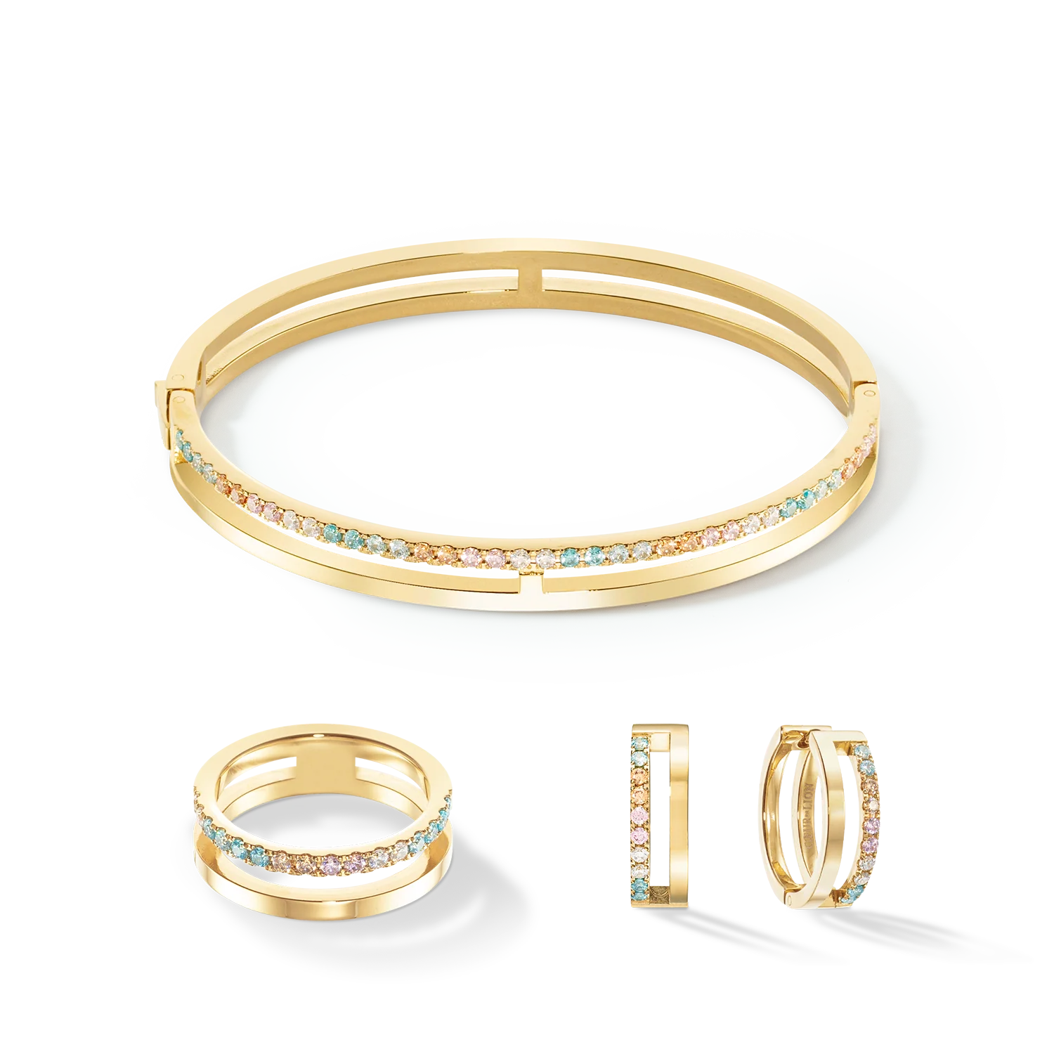 Eternal Unity Bague or-multicolore pastel - Image 3