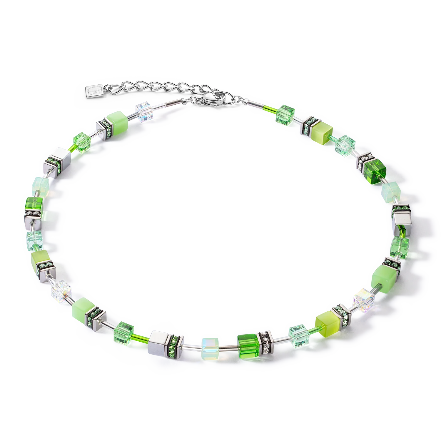 GeoCUBE® Iconic Joyful Colours Collier vert