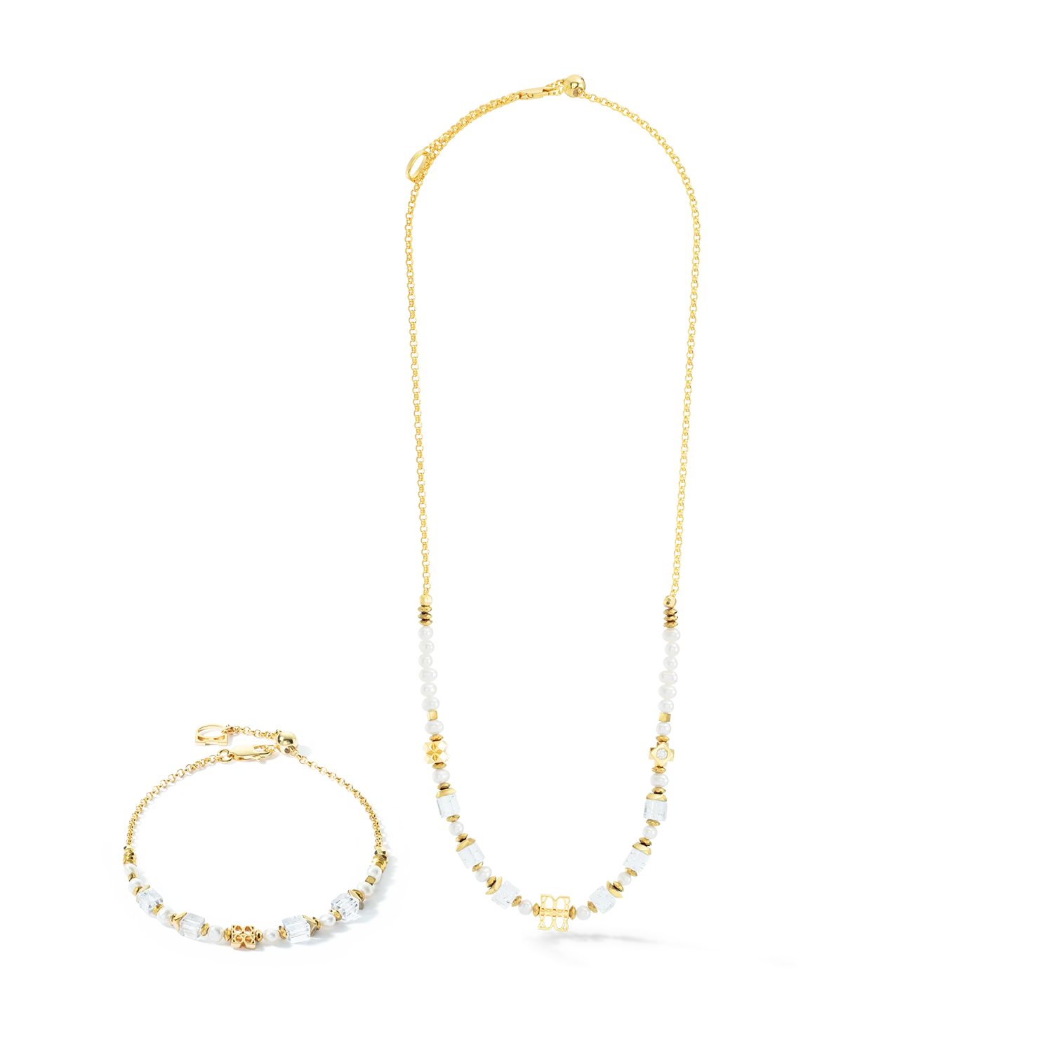 ICONIC Collection Signature collier or-blanc - Image 3
