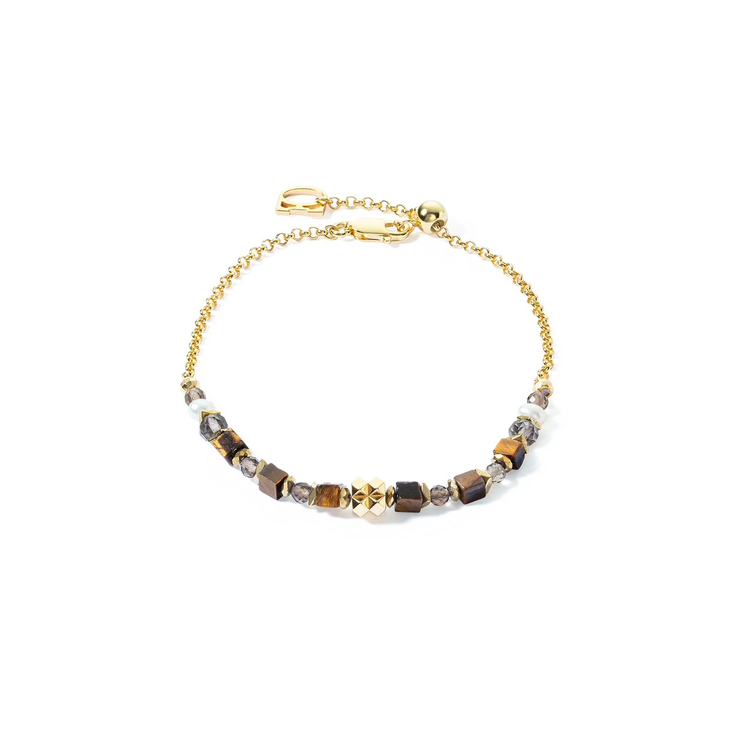 ICONIC Collection Spike bracelet or-marron