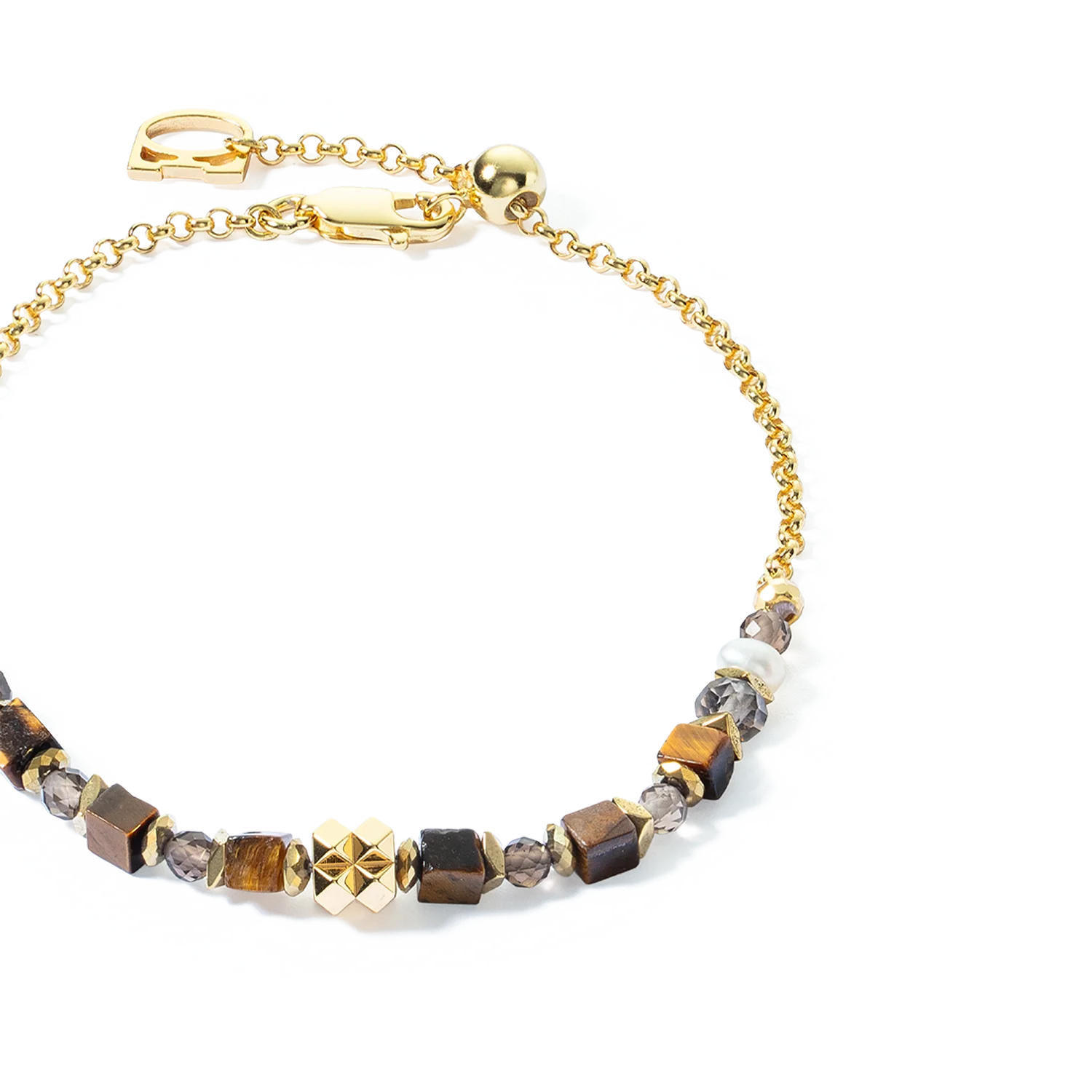 ICONIC Collection Spike bracelet or-marron - Image 2