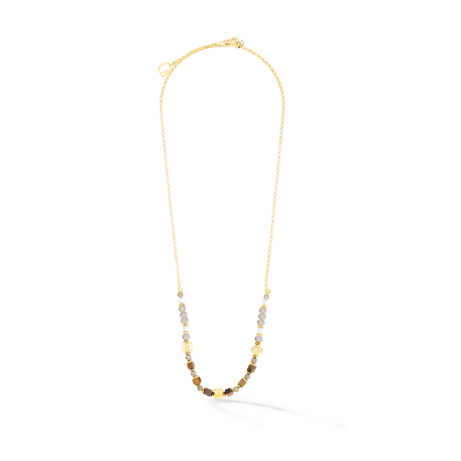 ICONIC Collection Spike collier or-marron