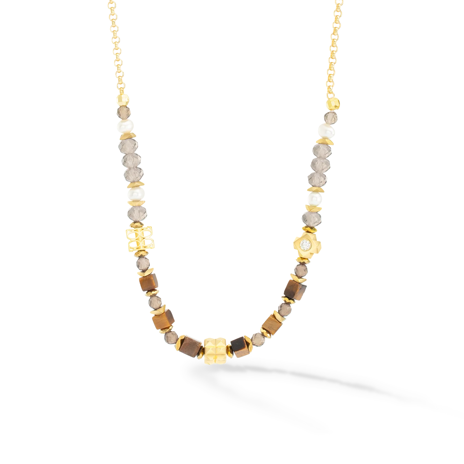 ICONIC Collection Spike collier or-marron - Image 2