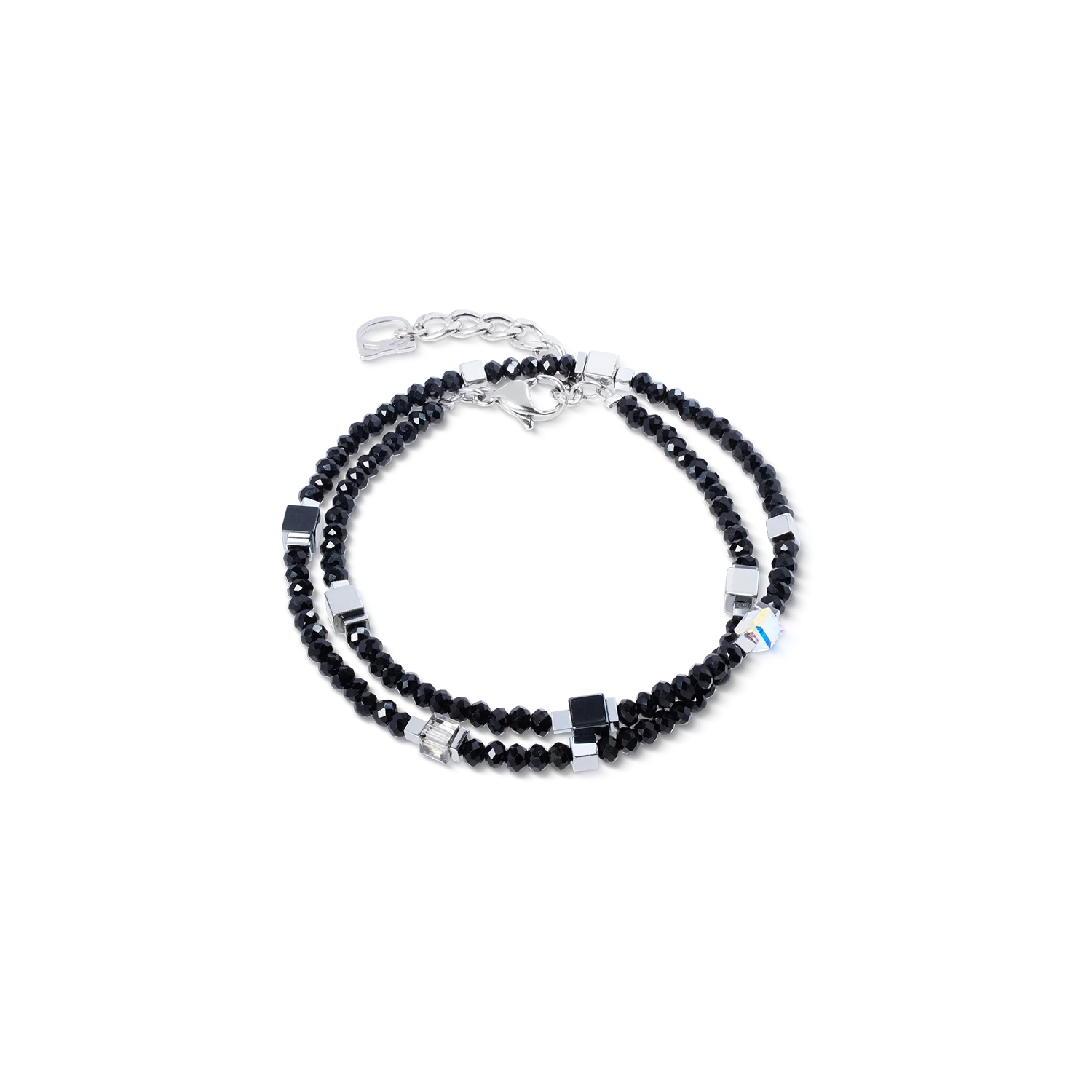 Joyful Colours Flex bracelet argent-noir