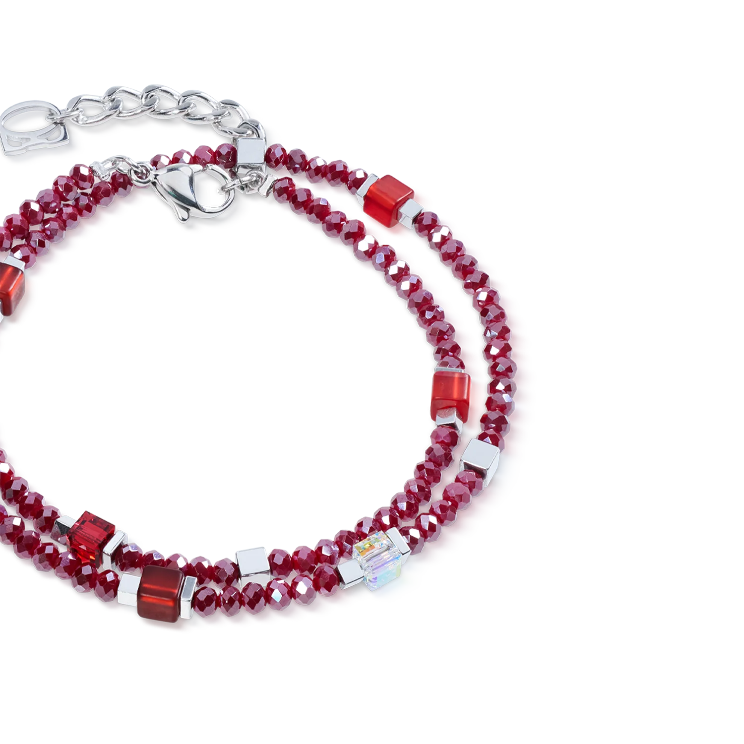 Joyful Colours Flex Bracelet argent-rouge - Image 2