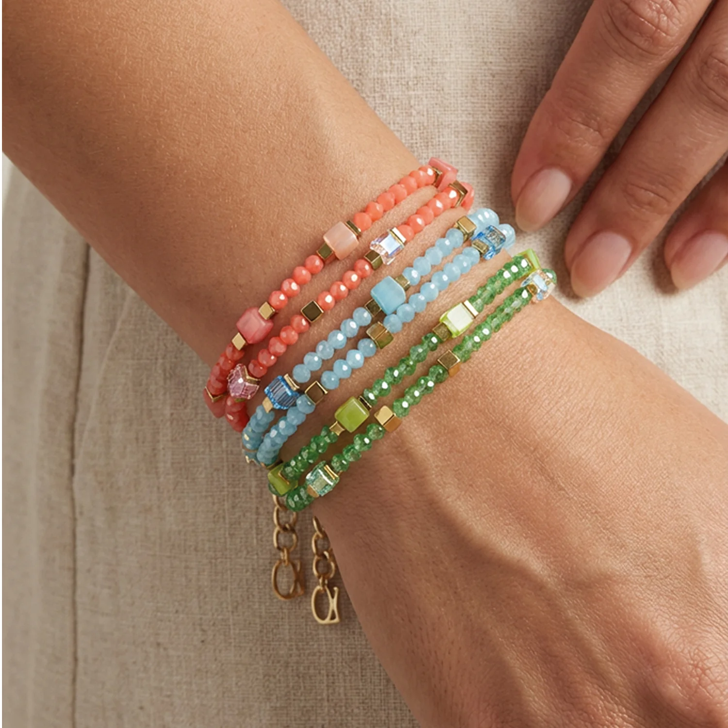 Joyful Colours Flex Bracelet or-vert - Image 3