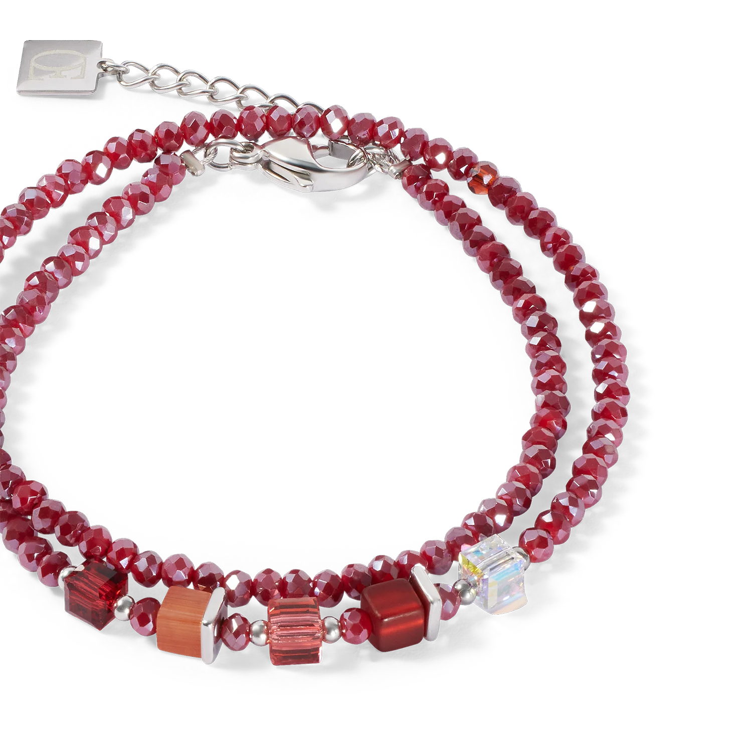Joyful Colours Update Bracelet argent-rouge - Image 2