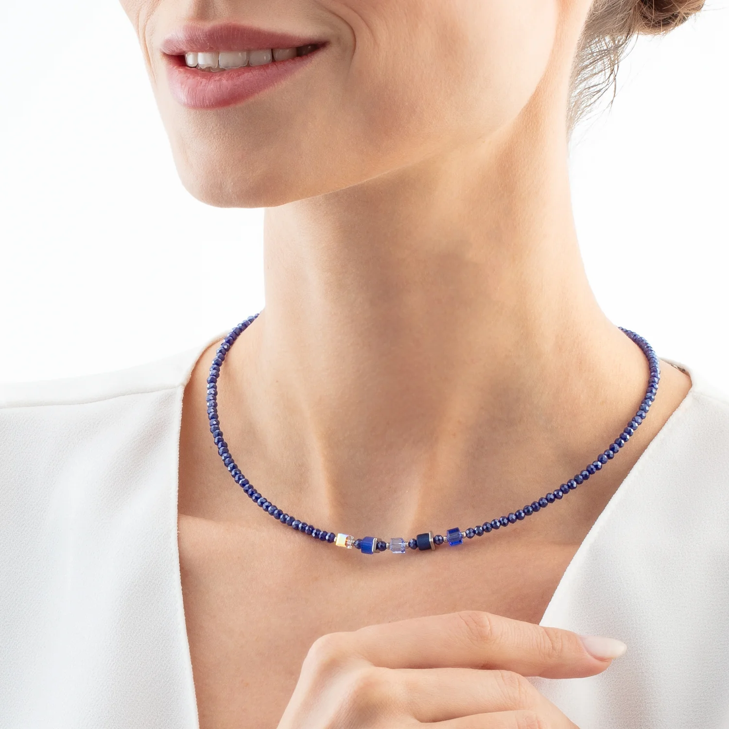 Joyful Colours Update Collier argent-bleu - Image 4