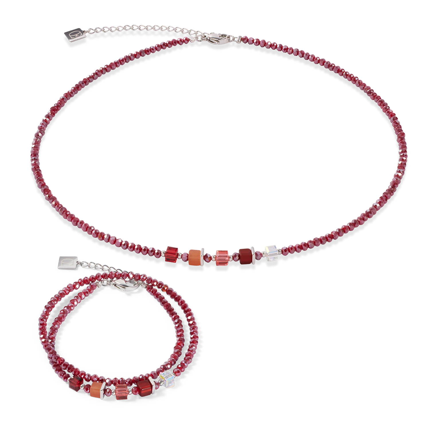 Joyful Colours Update Collier argent-rouge - Image 3