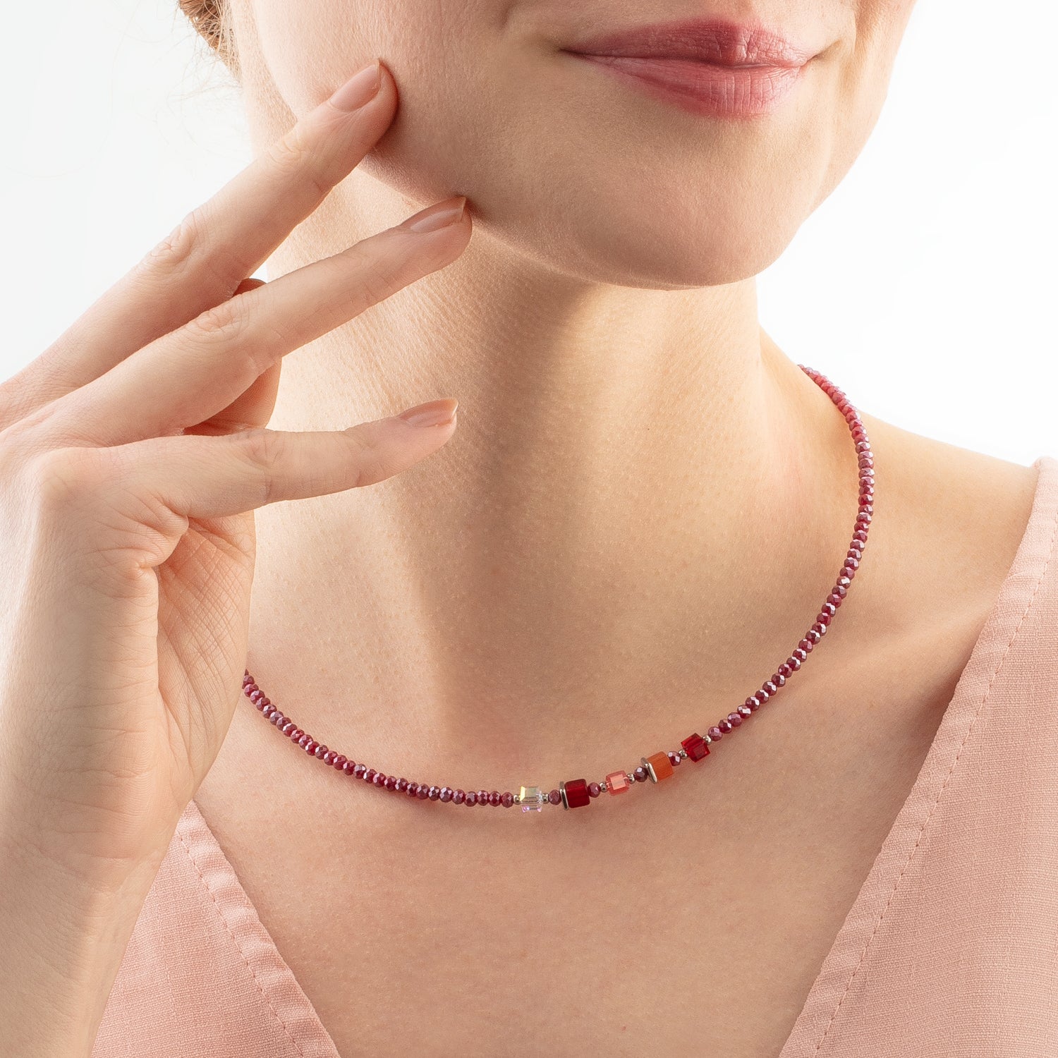 Joyful Colours Update Collier argent-rouge - Image 4