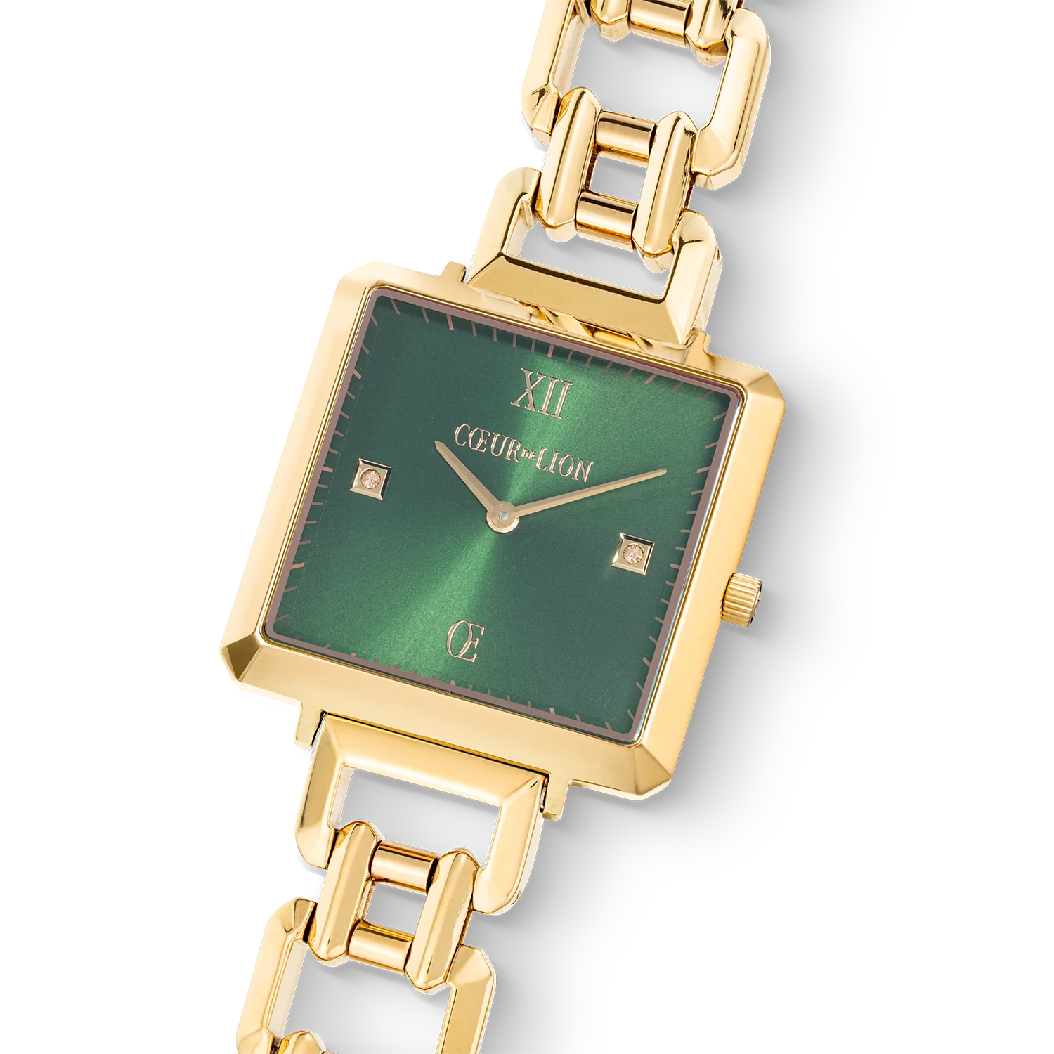 Montre Iconic Cube Glamorous Green Statement or - Image 2