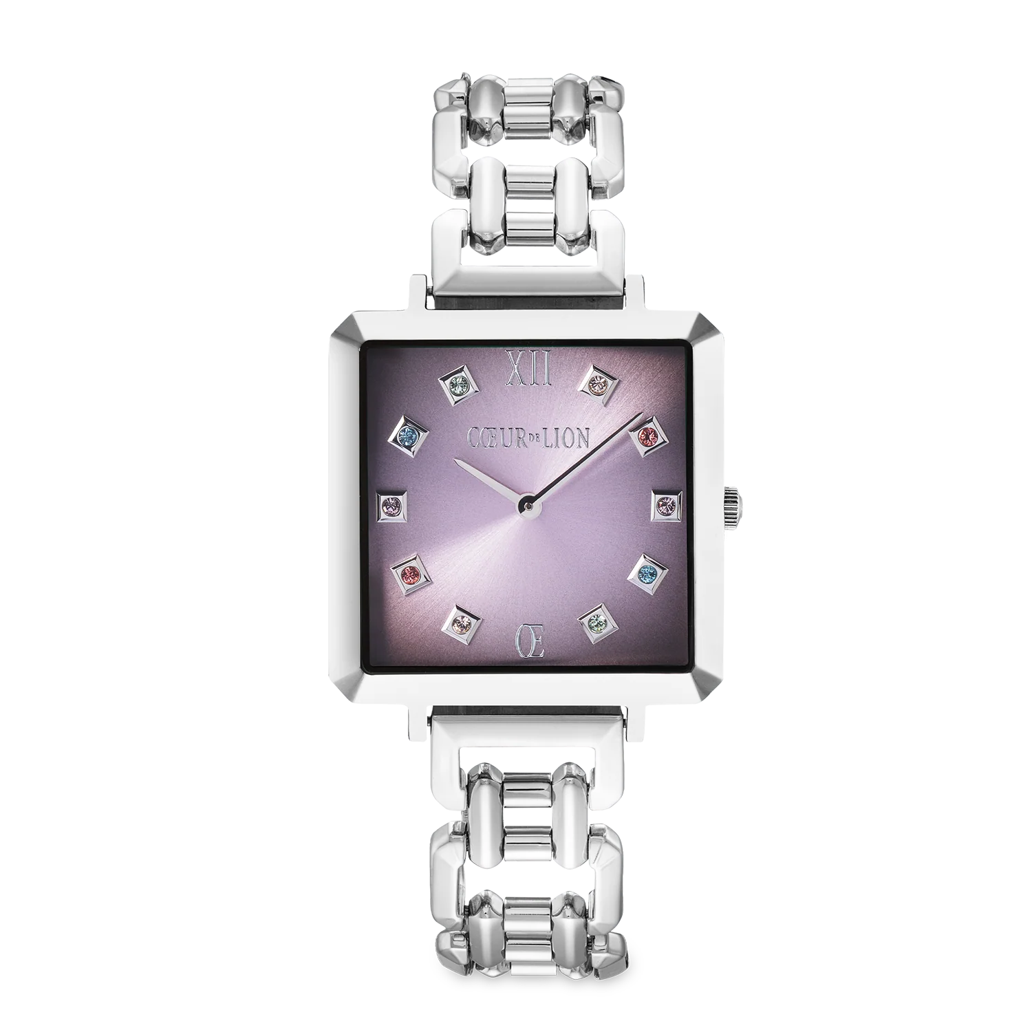 Montre Iconic Cube Orchid Ice Statement argent