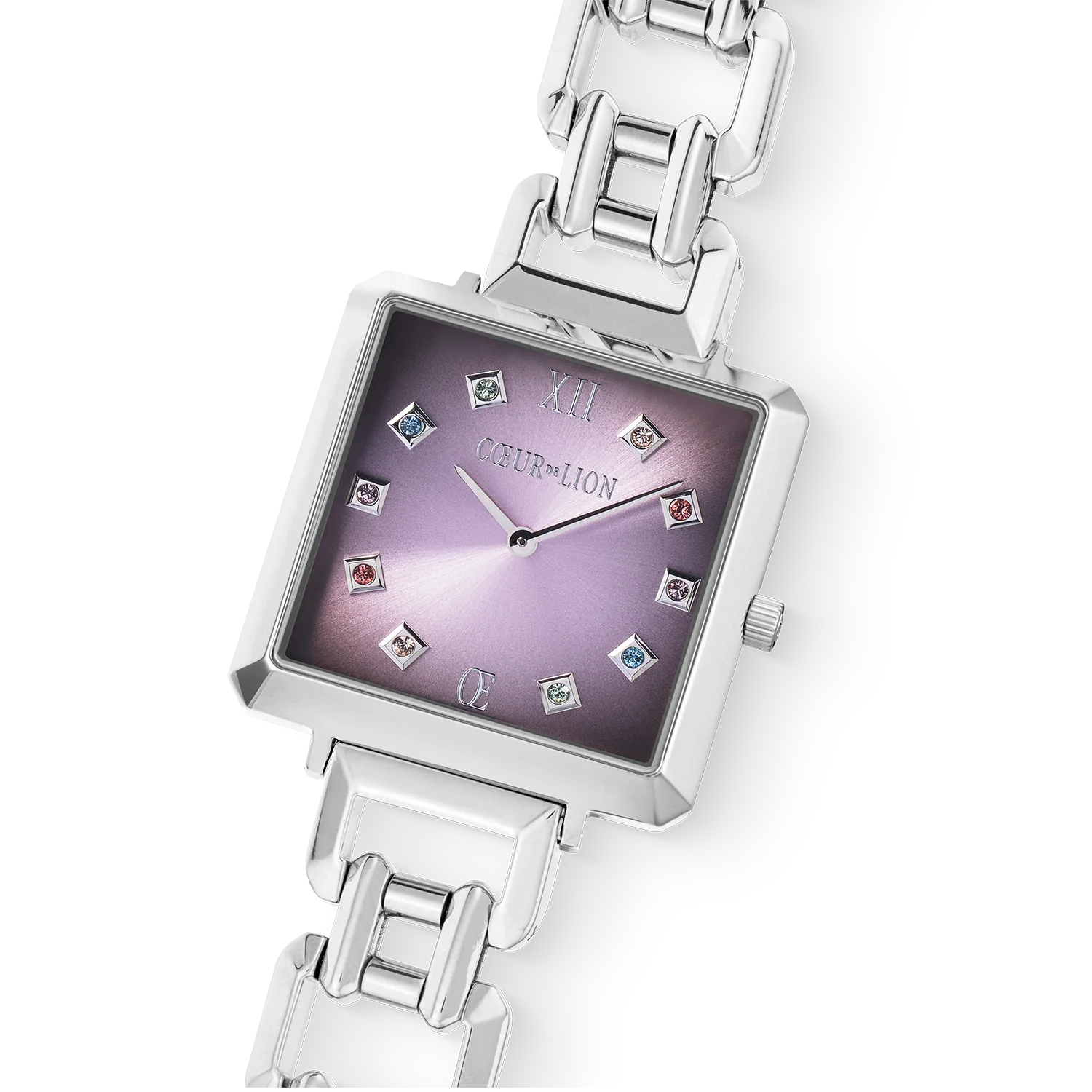 Montre Iconic Cube Orchid Ice Statement argent - Image 2