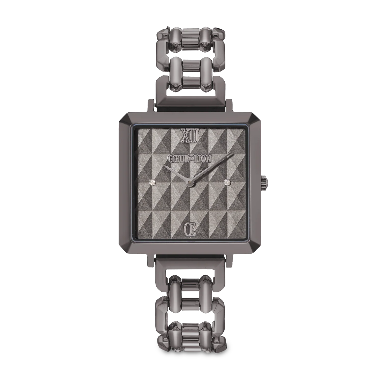 Montre Iconic Cube Spikes Statement anthracite