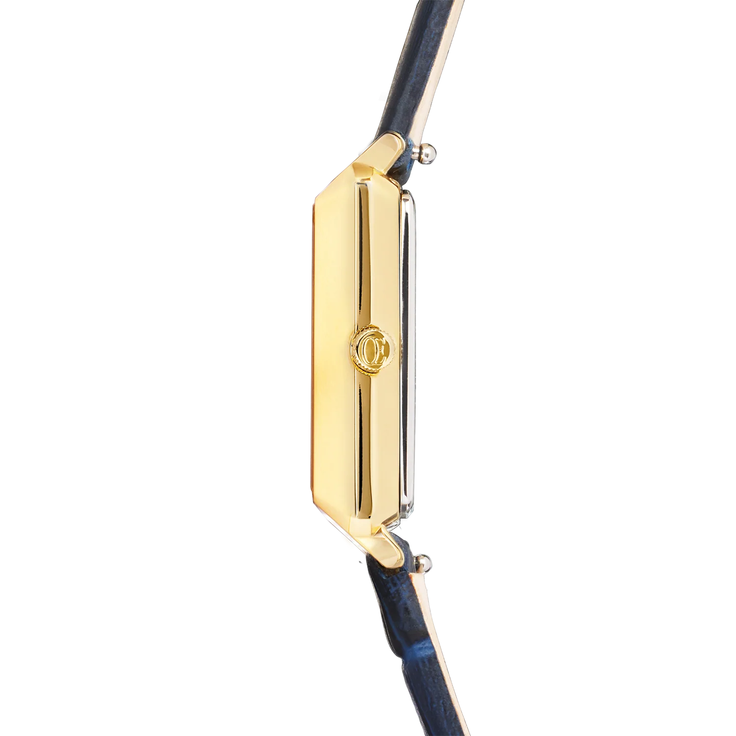 Montre Iconic Spikes Bracelet Cuir Midnight Blue Or - Image 4