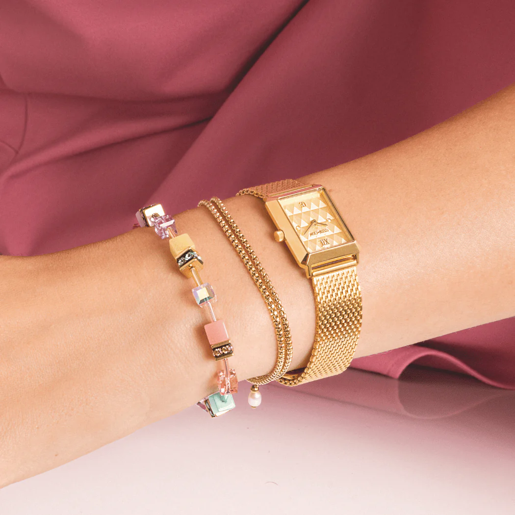 Montre Iconic Spikes or Milanaise acier inoxydable or - Image 3