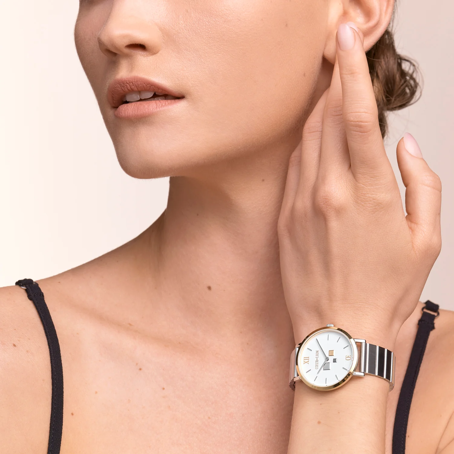 Montre Ronde Brilliant White Bicolor Acier Inoxydable Argent - Image 3