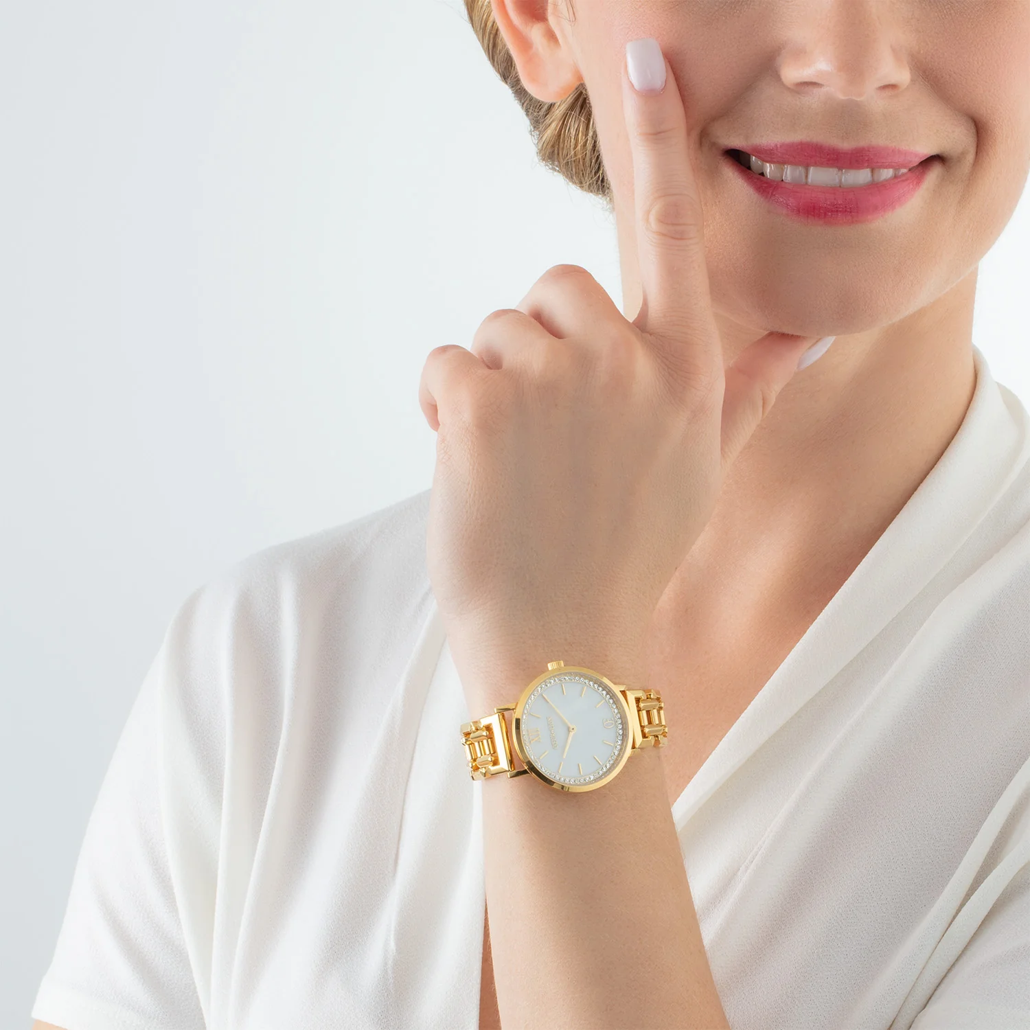 Montre Ronde Sparkling Nacre Statement Or - Image 3