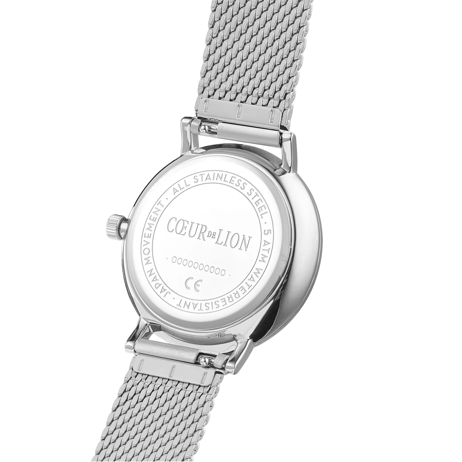 Montre ronde Sparkling Sunray Transformative Teal Milanaise argent - Image 7