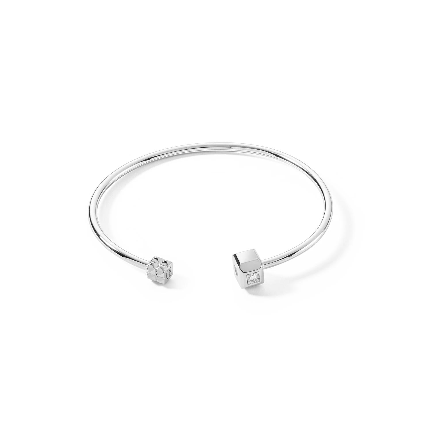 STATEMENT Collection bracelet rigide ouvert 17 cm argent