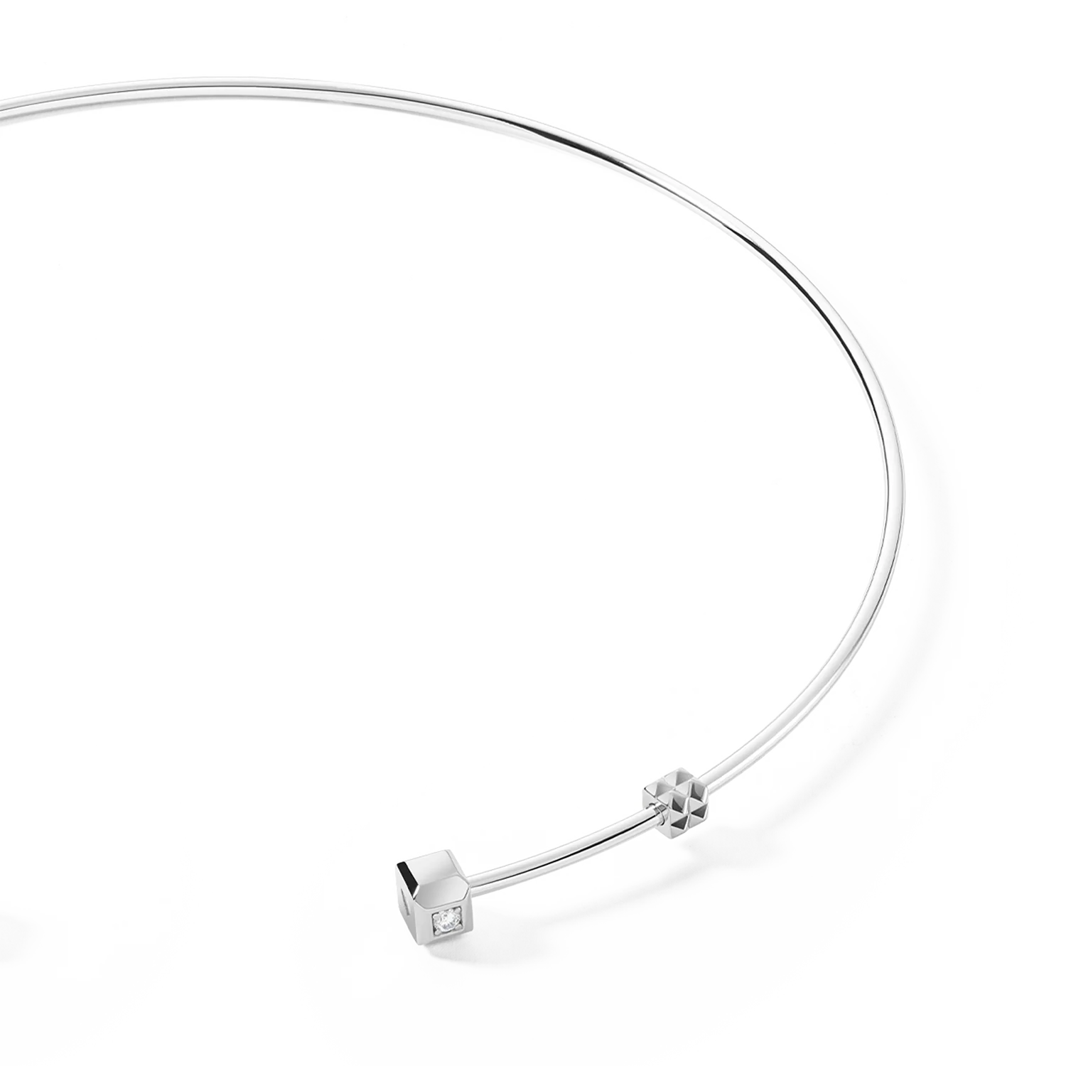 STATEMENT Collection collier rigide ouvert argent - Image 2