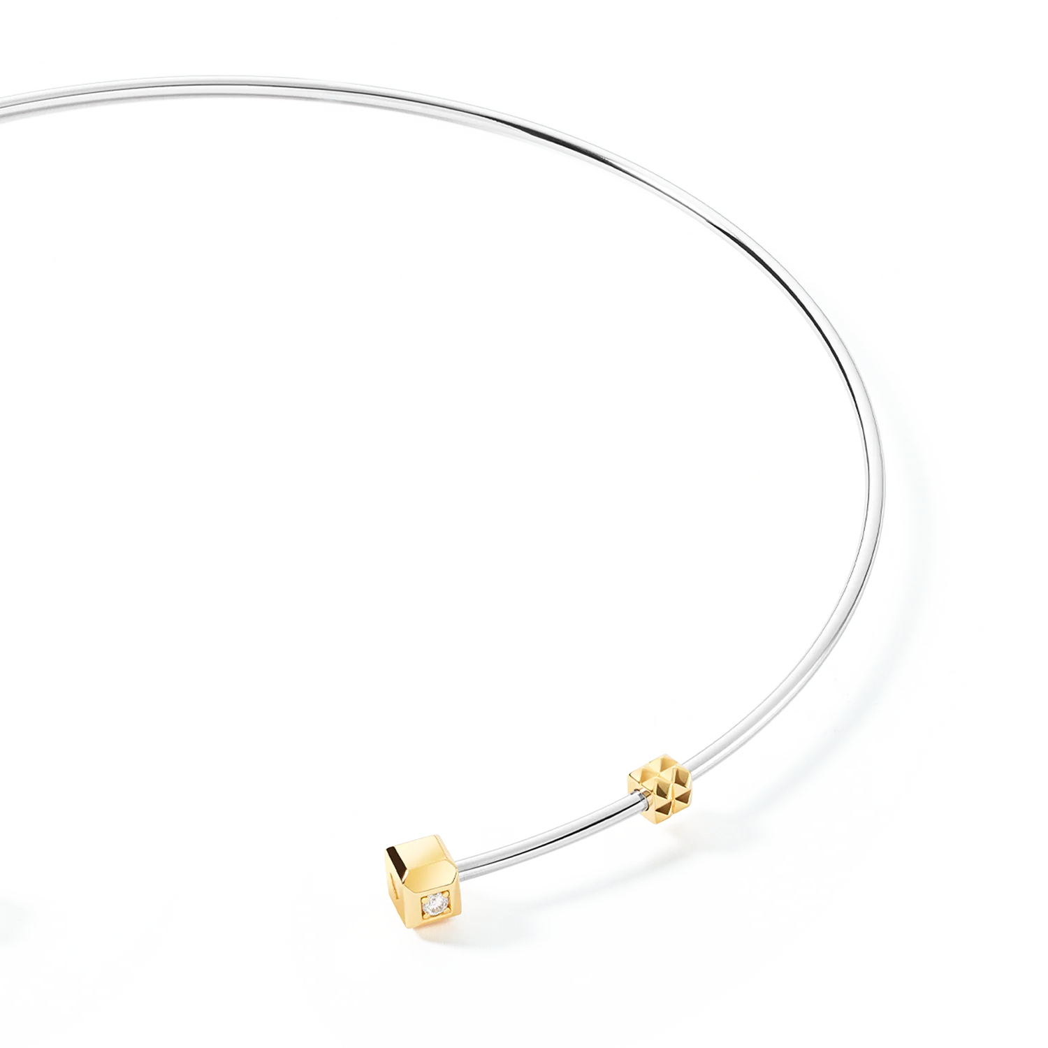 STATEMENT Collection collier rigide ouvert bicolore - Image 2