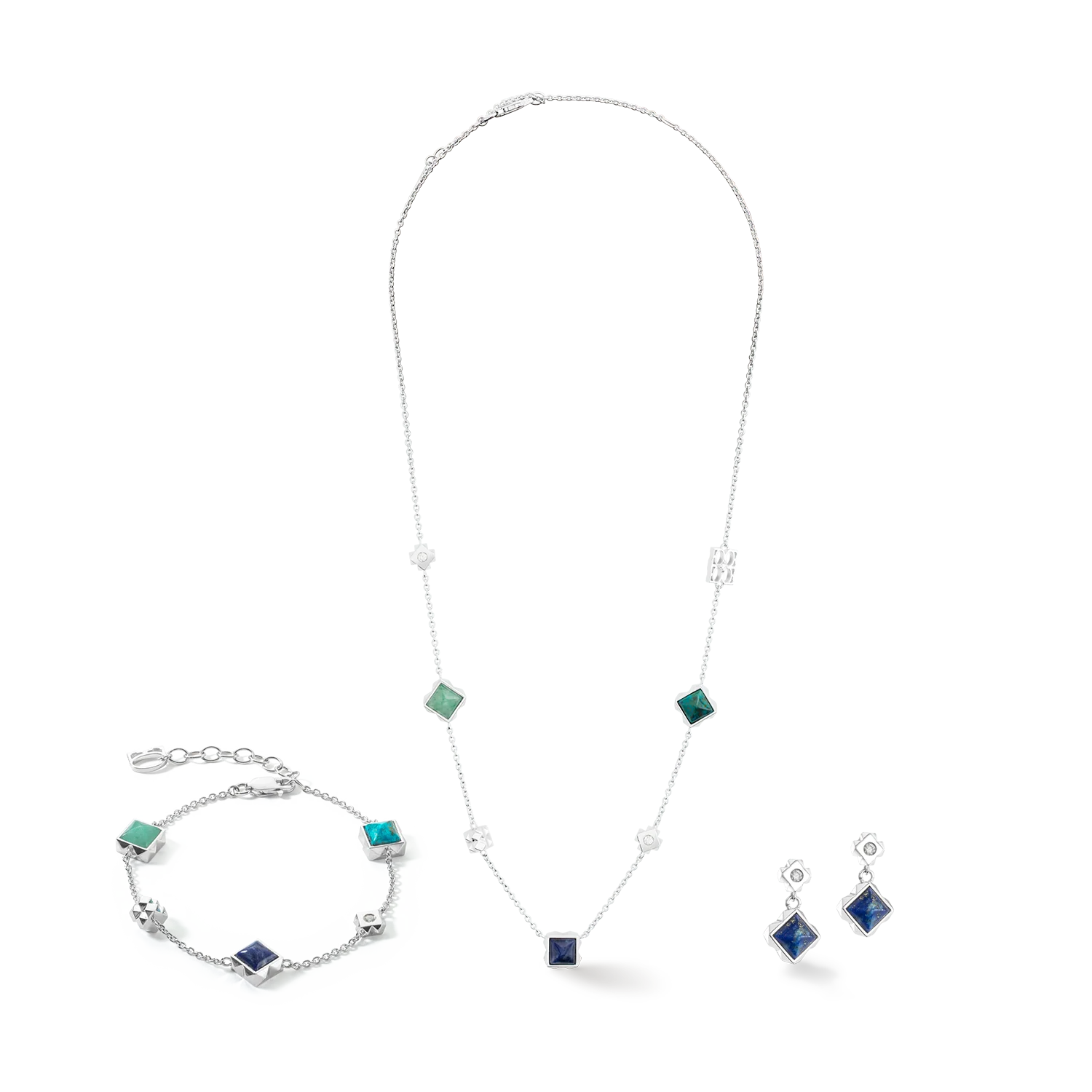 STATION Collection bracelet argent-bleu - Image 3
