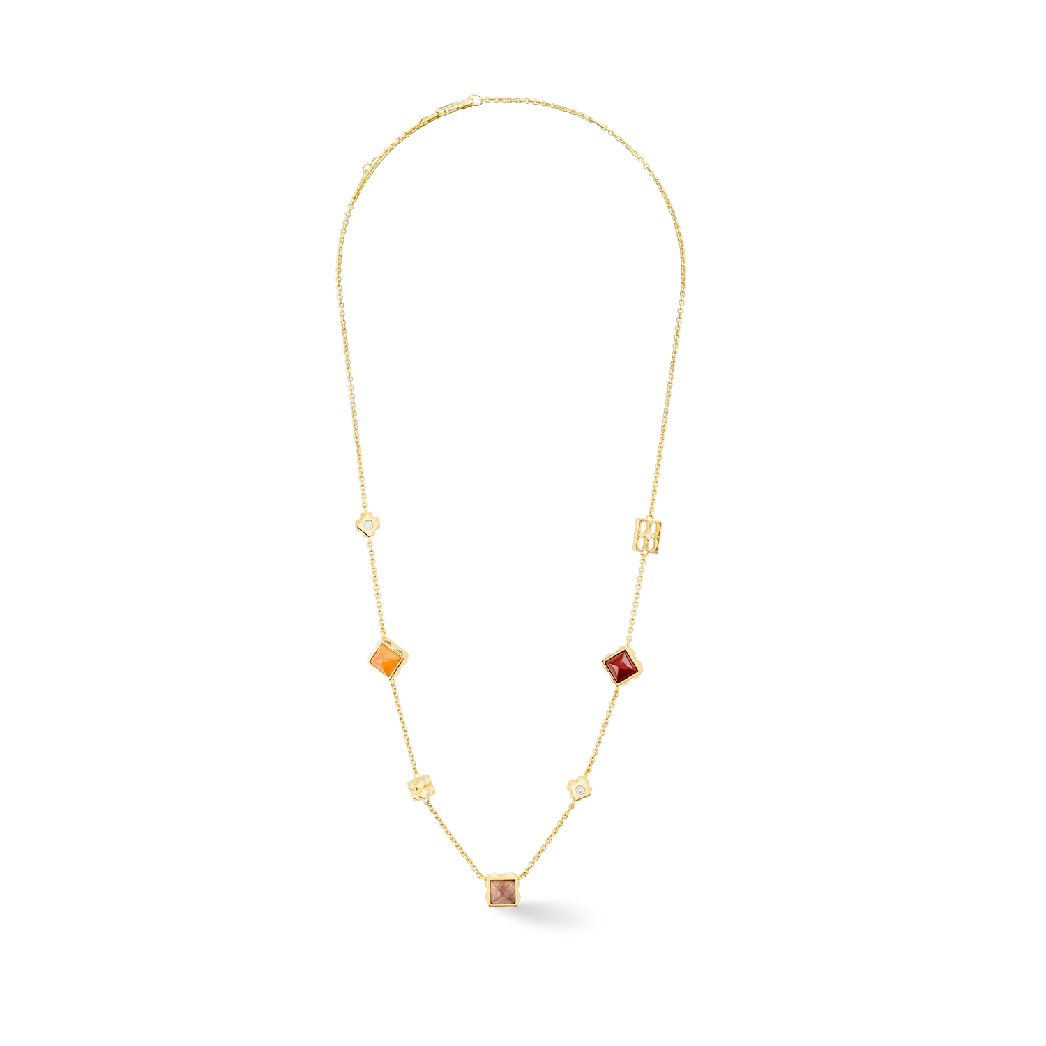 STATION Collection collier or-rouge