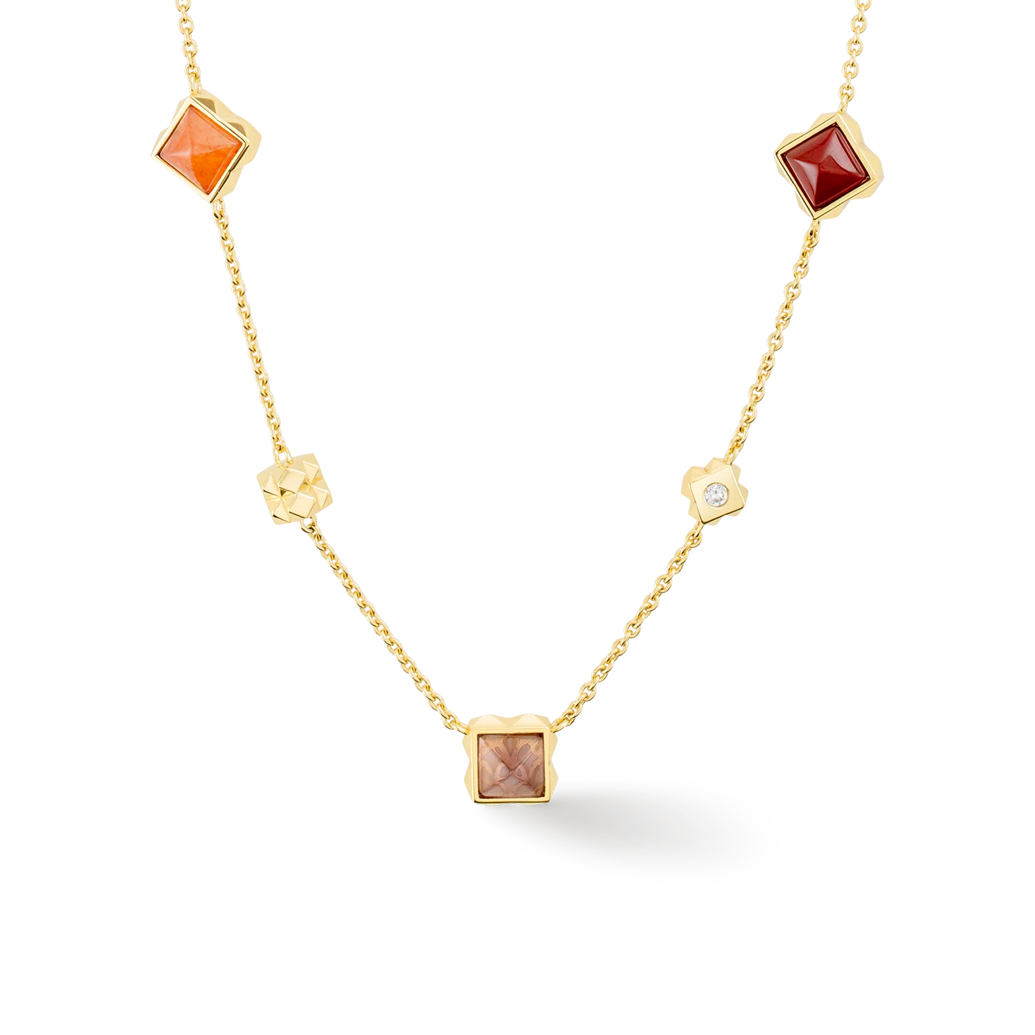STATION Collection collier or-rouge - Image 2