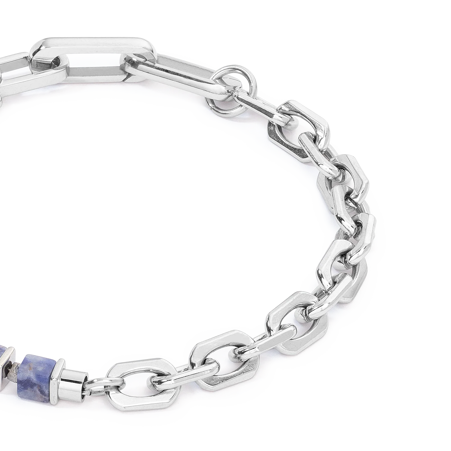 Unisex bracelet Fusion link chain bleu - Image 2